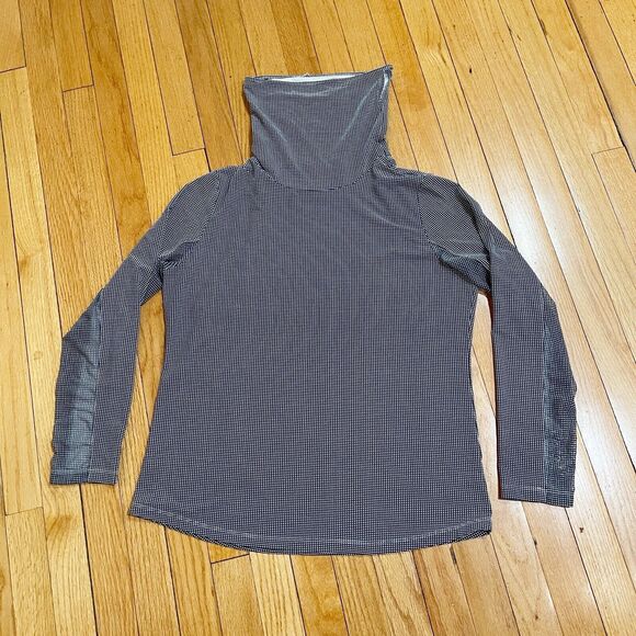 IBKUL IBKareFUL Womens Convertible Mock Neck Golf Top Size L Turtleneck Long Sle - Picture 2 of 13